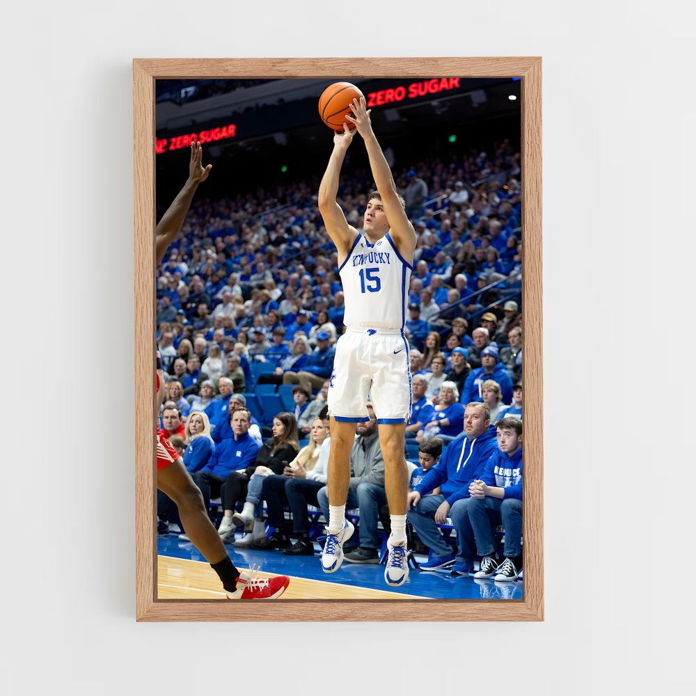 Poster Uniforme Bleu – affiche Basketball (vue 4)